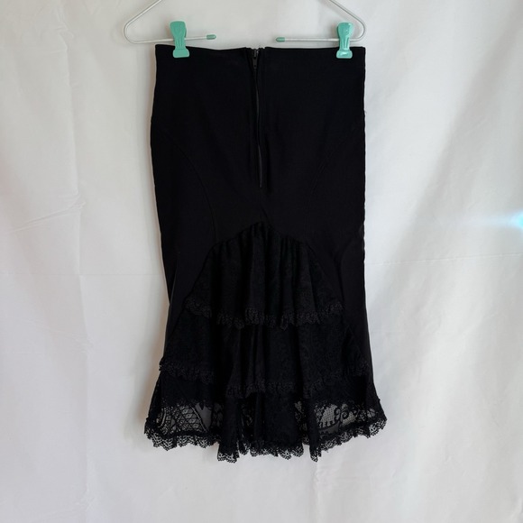 Killstar Lace Fishtail Pencil Skirt Gothic Witchy Dark Romantic Vamp Punk M - Picture 4 of 13